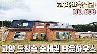 [NO.803] 고양신축빌라 도심속 숲세권 타운하우스~ 초.중학교 도보가능한 입지좋은 전원주택 [고양신축빌라][고양신축빌라매매]