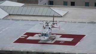 AirMed (University of Utah Medical Center) Bell 430 helicopter landing