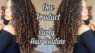 One Product Curly Hair Routine | Mixed Chicks Leave-In Conditioner