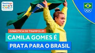 JOGOS PAN-AMERICANOS | CAMILA GOMES É MEDALHA DE PRATA NA GINÁSTICA DE TRAMPOLIM INDIVIDUAL