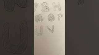 How to draw a bubble letter V!#fyp#shorts#art#artist#artwork#drawing#draw#tutorial#graffiti#joshuwe