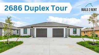 Build 2 Rent: Cape Coral, FL - Duplex Tour | 2686 SQFT 6/4 Model (Build2Rent.com)