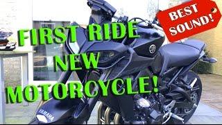 Yamaha MT-09 2017 First ride brand new motorcycle! It's gooood