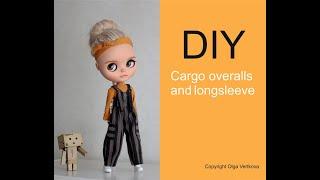 Cargo jumpsuit and short longsleeve for Blythe