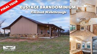 30x65 RUSTIC BARNDOMINIUM Full Tour in Eustace Texas