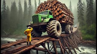 Unstoppable Heavy Machines in Action  Extreme Wood Cutting and Tree Machines Mastery #4