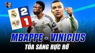 REAL MADRID 2-1 RAYO VALLECANO: MBAPPE - VINI TỎA SÁNG RỰC RỠ, KỀN KỀN GỬI TỐI HẬU THƯ ĐẾN ATLETICO