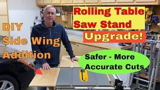 DIY Rolling Table Saw Stand Update