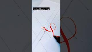 Tip for flourishing copperplate calligraphy | copperplate calligraphy