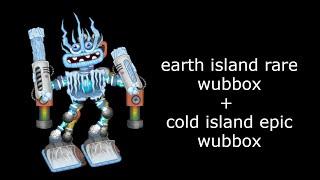 earth island rare wubbox + cold island epic wubbox