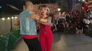 Kizomba - Urban Kiz dance in Saigon, Vietnam - Party on a rooftop