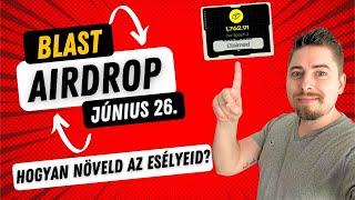 Blast AIRDROP Június 26. - Növeld az airdropod a D1-el! | DRIFT | Scroll | Rabby | Linea | CARV Node