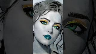 How to draw beautiful portrait|| Easy portrait drawing|| #art#drawing#ytshorts