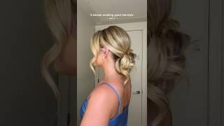 easy, 5 min wedding guest hairstyle 🫶 #weddingguesthairstyles #updo #easyhairstyle #hairtutorial