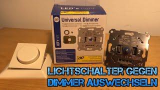 Wie ersetzt man einen Lichtschalter gegen einen Dimmer?