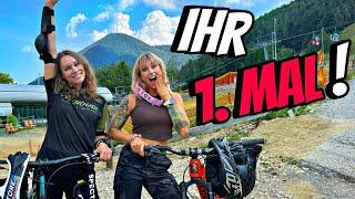 Ihr 1. Mal Bikepark inkl. CRASH! @SabrinaOutdoor ready for Rampage!