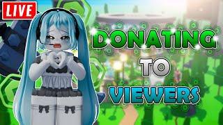 DONATING ROBUX IN PLS DONATE LIVE