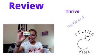 Review of Thrive Wet cat food