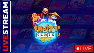 🟢 LIVE WEEKEND SLOTS ACTION! - Bonuses, Big Wins & Live Chat | Fruity Slots | Hideous Slots