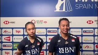 MSM23 | Day 2 post Match Interview: Rehan Naufal Kusharjanto Lisa Ayu Kusumawati