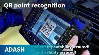 Vibration measurements with QR code point recognition