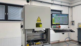 LINTECH - automatizovaná laserová stanice na popis štítků / automated laser labeling marking machine