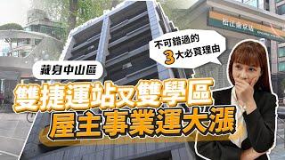 CP值高雙捷運小宅 屋主事業運大漲  台北巿中山區安家京漾