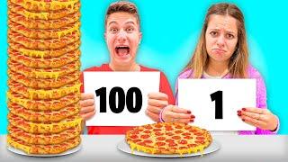 LA SFIDA 100 STRATI DI PIZZA!! *CIBO CHALLENGE*