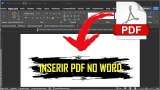 Como inserir PDF no WORD (e outros arquivos também)