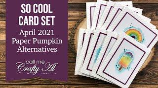 April 2021 Paper Pumpkin Alternatives | Create a Set of Cards with Stickers