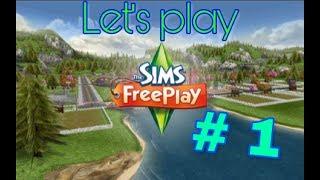 Let's play The sims Free play #1 Обучения, задание.