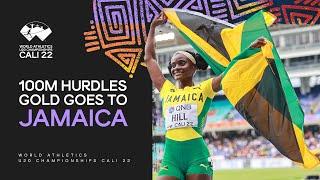 Hill leads Jamaican 1-2 in the 100m hurdles | World Athletics U20 Championships Cali 2022