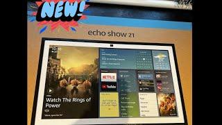 The all NEW Amazon Echo Show 21 review & walk through,Fire TV built in. #echoshow21