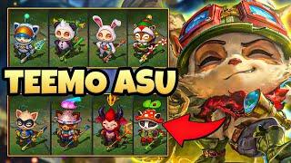 NEW TEEMO ASU IS HERE!!!  FIRST look at all the new SKINS,CHROMAS + ANIMATIONS