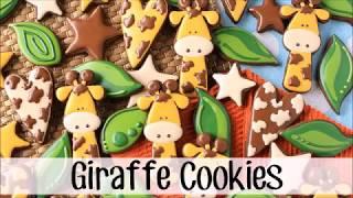 How to Make Decorated Giraffe Sugar Cookies