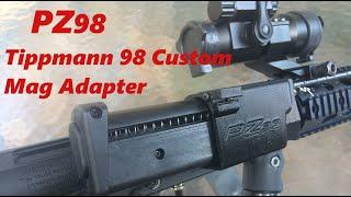 PZ98 - Tippmann 98 Custom TiPX Paintball Mag Adapter