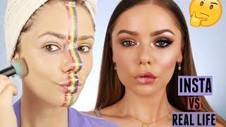 POWER OF MAKEUP - REAL LIFE VS INSTAGRAM MAKEUP - MAKEUPBYSANCHEZ