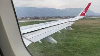 Takeoff-Turkish Airlines -Sarajevo-Istanbul 20.03.21  Airbus 321