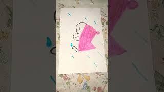 Cute Girl Drawing with markers. #SHORTS  #SANIYA ARTS AND CRAFTS