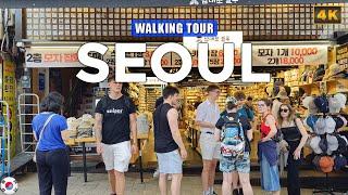 Seoul, KOREA - Namdaemun Market, Myeongdong Shopping Street