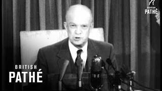 Eisenhower Talks On Korea Armistice In White House (1950)