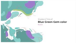 Shades & Tints of Blue Green Gem color #7ccbc5 A Cool Green color #6eb4af #609d99 #8ad0cb #99d6d1