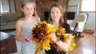 Review of AOPANDA Pom Poms Cheerleading, 2 Pack Cheer pom poms for Kids，for Girl