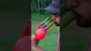 Three Colours Balloons with Slingshots #craft #diy