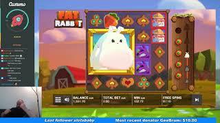 FAT RABBIT - MONSTER FAT WIN - JACKPOT ! by Rex Borgersen