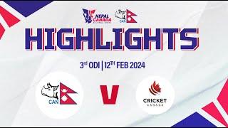 Final Showdown Highlights ! Nepal Canada Bilateral Series