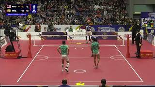 Malaysia vs Myanmar - SF1 - Double - Premier -  ISTAF Sepaktakraw World Cup Kuala Lumpur 2024