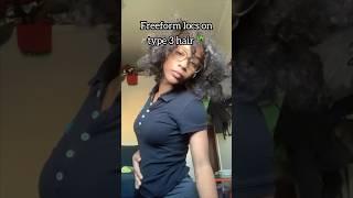 What Freeforms look like on type 3 hair, BEAUTIFUL locs  #hairtips #naturalhair #shorts