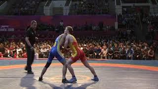 Греко-римская борьба. Чемпионат Кыргызстана-2018. 67 кг 1\8 Роман Царев-Самат уулу Равиль