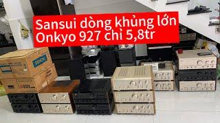 ĐÃ BÁN HẾT. Ngày 24/9. Âm ly khủng đẹp như mới, Sansui 330W .. Onkyo 927 chỉ 5,8tr…Zalo 0352.876.319